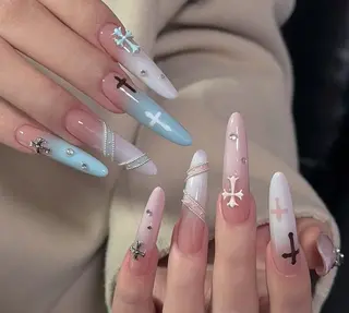 ネイル By moonネイル 🌷ワンホン/韓国風のネイルデザイン