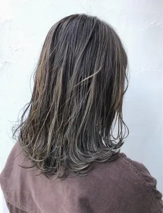 ミディアム カラー メンズカット特化柏駅 徒歩3分LOUのヘアスタイル