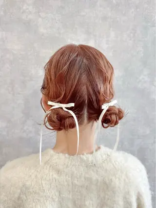 ミディアム ヘアアレンジ Rangali nanamiのヘアスタイル