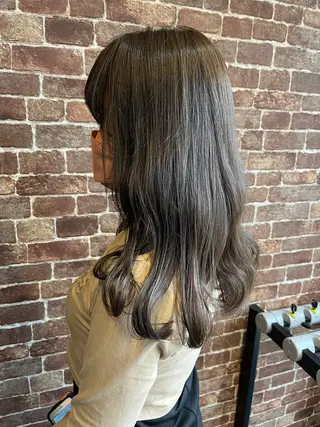 セミロング カラー パーマ ヘアアレンジ メンズ キッズ ネイル マツエク・マツパ アイブロウ times salon名駅所属・久木原 ゆりのヘアスタイル