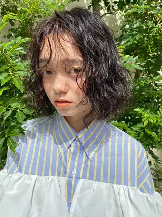 ミディアム 村瀬 浩司のヘアスタイル