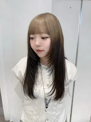 ロング カラー ハイトーン/デザイン 🪐·˚⌖MIHOのヘアスタイル