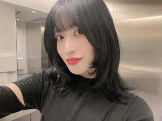 ミディアム カラー 顔周り特化/韓国ヘア /レイヤー/吉野幸大のヘアスタイル