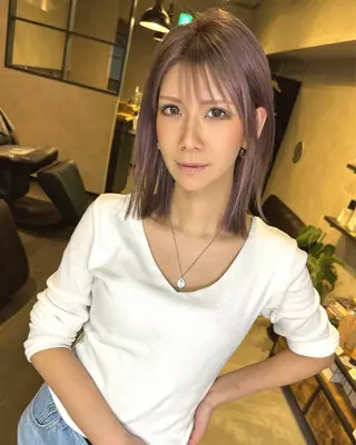 ミディアム カラー SUNNY ななのヘアスタイル