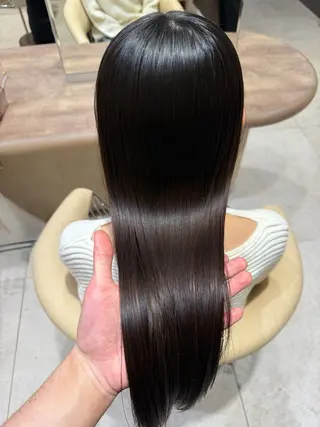 ロング カラー とろける艶髪レイヤー カット髪質改善しゅんのヘアスタイル