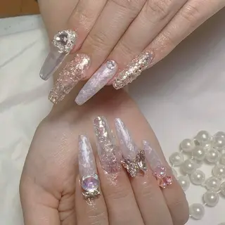 ネイル 💕鈴木ユリ パラジェル/オフ無料のネイルデザイン