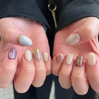 ネイル 🤎Two ERI🤎のネイルデザイン