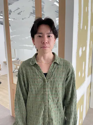 メンズ メンズカット パーマ[佐橋]のヘアスタイル