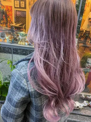 ロング カラー ヘアアレンジ fuwat所属・秋葉原でカラーする なら🐉ちぇーたんのヘアスタイル