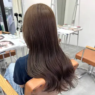 ロング カラー ヘアアレンジ ブリーチなしカラー /ベージュ/安形翔のヘアスタイル