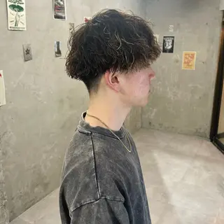 カラー パーマ メンズ 透明感カラー/メンズ /ボブKanna🪄のヘアスタイル