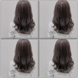 ロング カラー ダブルカラー 韓国ヘアKYONのヘアスタイル