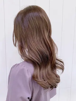 セミロング カラー パーマ ヘアアレンジ ITbyALBUM 藤沢店のヘアスタイル