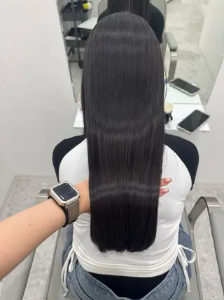 ロング 💎縮毛矯正/透明感 カラー💎椎葉みひろのヘアスタイル