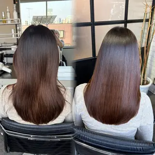 セミロング 髪質改善／縮毛矯正 関根青葉のヘアスタイル