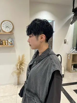 ショート パーマ メンズヘア/レイヤー /ボブ山内春輝のヘアスタイル