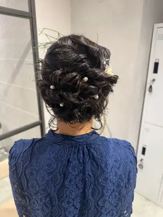 ショート ヘアアレンジ 透明感カラー✨艶髪 制作🌱山根あゆみのヘアスタイル