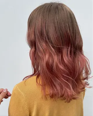 セミロング カラー 中目黒🌼 🌼ハナのヘアスタイル