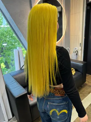 セミロング カラー dao/ミルクティー /ブラウン/ブロンドのヘアスタイル