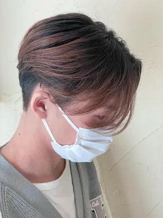 ショート カラー パーマ メンズ メンズ特化/パーマ指 名No.1/百瀬太郎のヘアスタイル