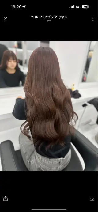 ロング カラー ヘアアレンジ メンズ キッズ ♥️韓国ヘア レイヤー♥️ゆりのヘアスタイル