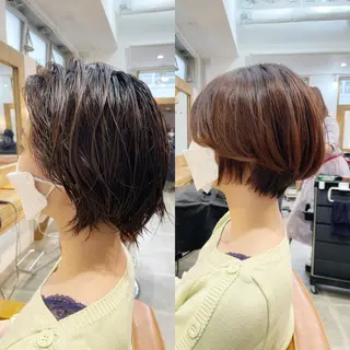 ショート newline銀座所属・👑銀座ショート/ 絶壁補正/金子涼👑のヘアスタイル