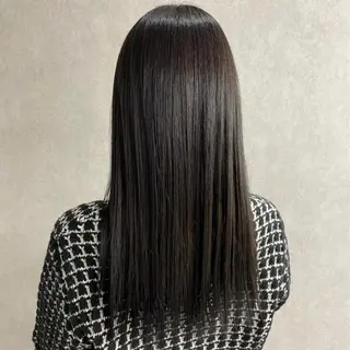 ロング カラー パーマ ヘアアレンジ メンズ キッズ ネイル マツエク・マツパ アイブロウ mona/ ストレートスタイル✨のヘアスタイル