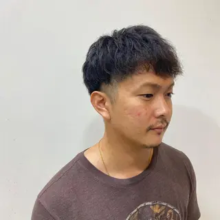ショート メンズ JINKIメンズ特化 メンズカットパーマのヘアスタイル