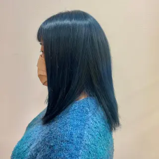 ミディアム カラー 山田 里美のヘアスタイル