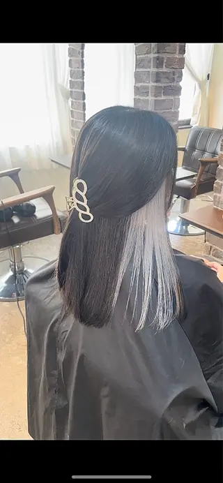 ミディアム カラー ACROあべの店所属・艶カラー/インナー /グラデ/大西小百合のヘアスタイル