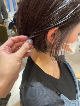ショート カラー 髪質改善×縮毛矯正 HairDr.LINO駒沢【リノ】所属・mam. mamicoのヘアスタイル