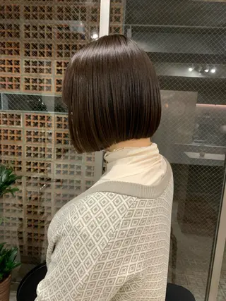 ショート ボブパーマコテ巻き風 パーマNo1深江秀平のヘアスタイル