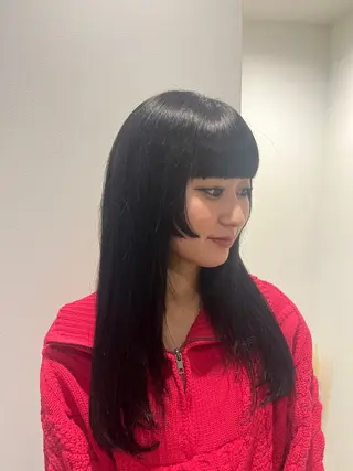 ロング カラー 栄/ミルクティー/ ベージュ/リホナ🧸のヘアスタイル