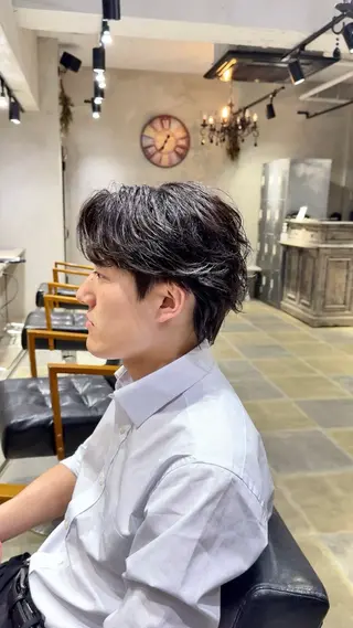 パーマ メンズ hair rescue kapra所属・メンズカット Hikaruのヘアスタイル