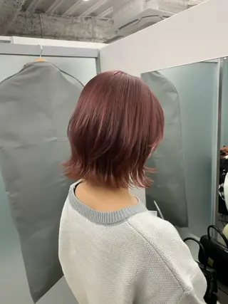 ショート カラー 江坂トレンド韓国風 髪質改善shinoのヘアスタイル