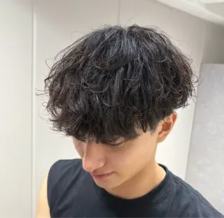 ショート パーマ メンズ 【メンズ特化】 池田大成✂︎のヘアスタイル