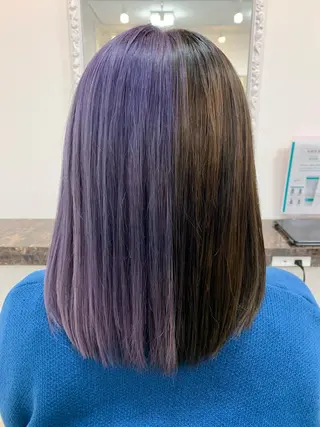 セミロング in'dexhair U所属・ブリーチ🌈ハイトー ンカラー ✨アニカ✨のヘアスタイル