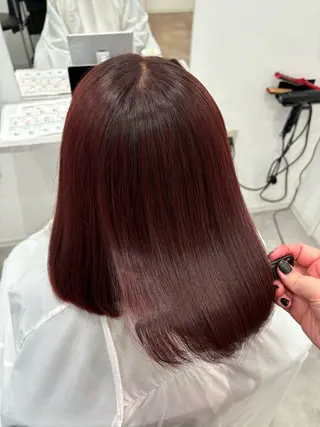 ミディアム カラー 髪質改善/透明感 カラー/内藤有須加のヘアスタイル