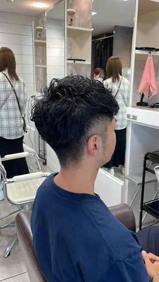 ショート パーマ メンズ 似合わせ/前髪カット /店長   村上直也のヘアスタイル
