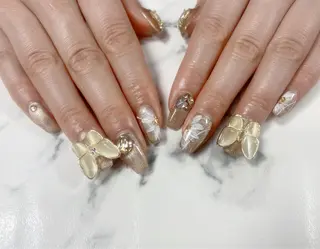 ロング カラー ネイル Q Free nailsのネイルデザイン