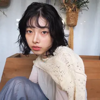 セミロング 💙OUD 仲本七星💙のヘアスタイル