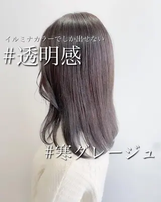 ミディアム 💎馴染むエクステ ×カラーTOMO💎のヘアスタイル