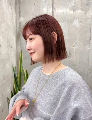 ショート カラー 🩰ボブ/暖色カラー 田實 紗和 🥑🫧のヘアスタイル