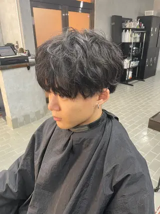 メンズ 艶髪/透明感カラー 山﨑俊輔のヘアスタイル