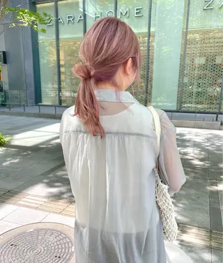 ミディアム 福山 晴香のヘアスタイル