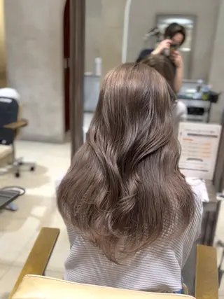 セミロング カラー 高槻No.1🇰🇷 韓国ヘア　橋口陽太のヘアスタイル