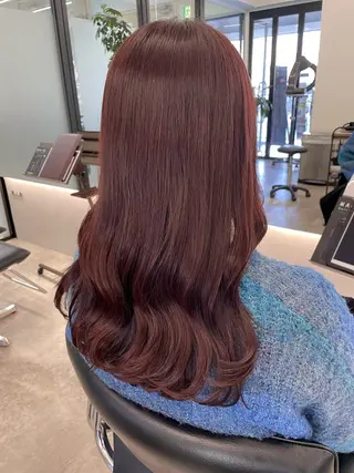 ロング カラー KANGOLSALON 富山セントラル所属・松井 亜美のヘアスタイル
