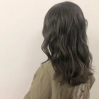 ミディアム カラー メンズ レイヤー ウルフ 弓木啓輔のヘアスタイル