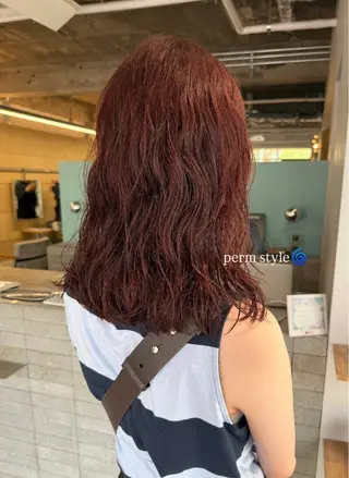 セミロング パーマ cipre あゆみのヘアスタイル