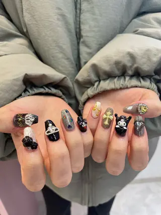 ネイル 束感まつ毛/ネイル/ LED♥KIRARAのマツエク・マツパデザイン